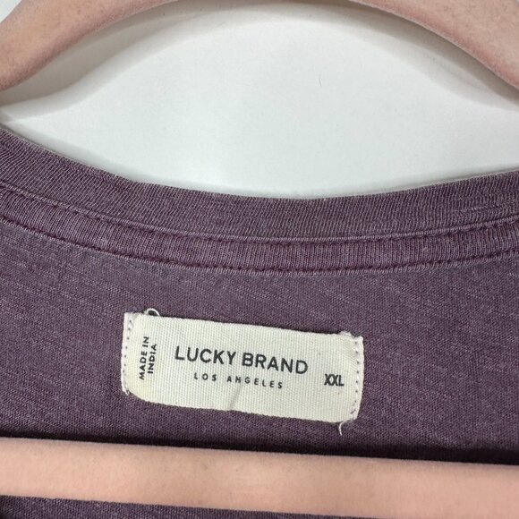2/$30 Lucky Brand Embroidered Long Sleeve Babydoll Top Huckleberry XXL #BAG1 - Picture 9 of 11